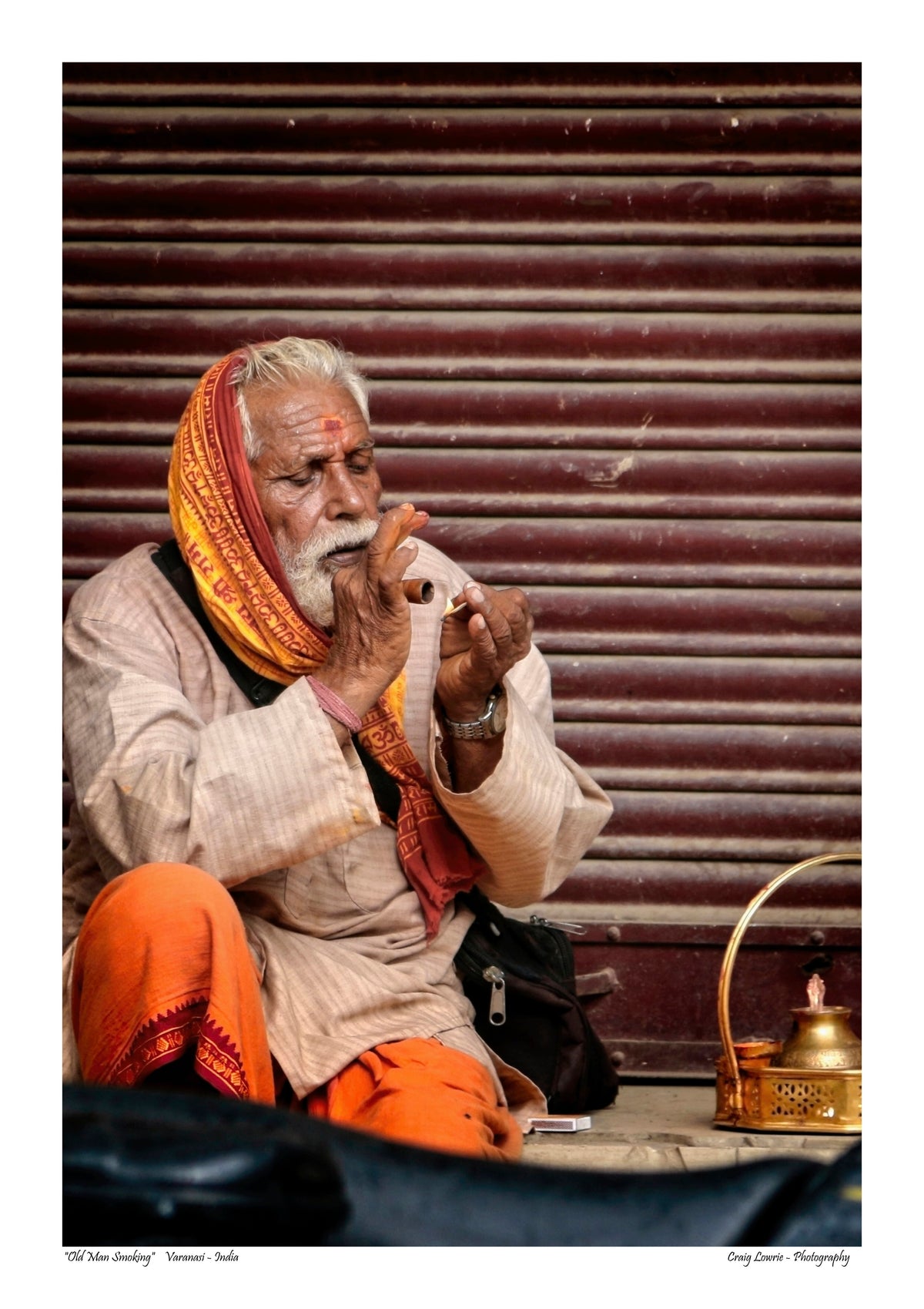 “Old Man Smoking” Varanasi - India