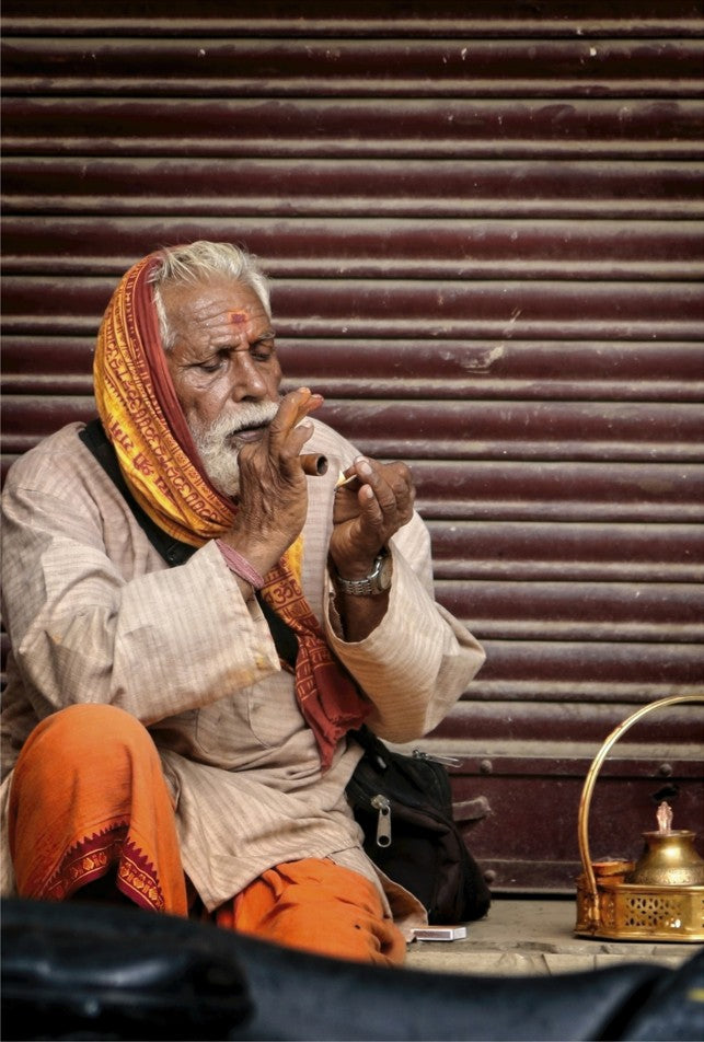 “Old Man Smoking” Varanasi - India